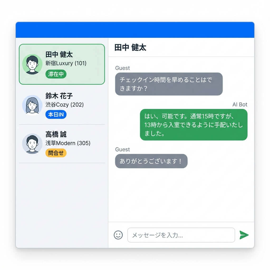 Ishinn AI PMS - ネイティブ品質のAIコンシェルジュ